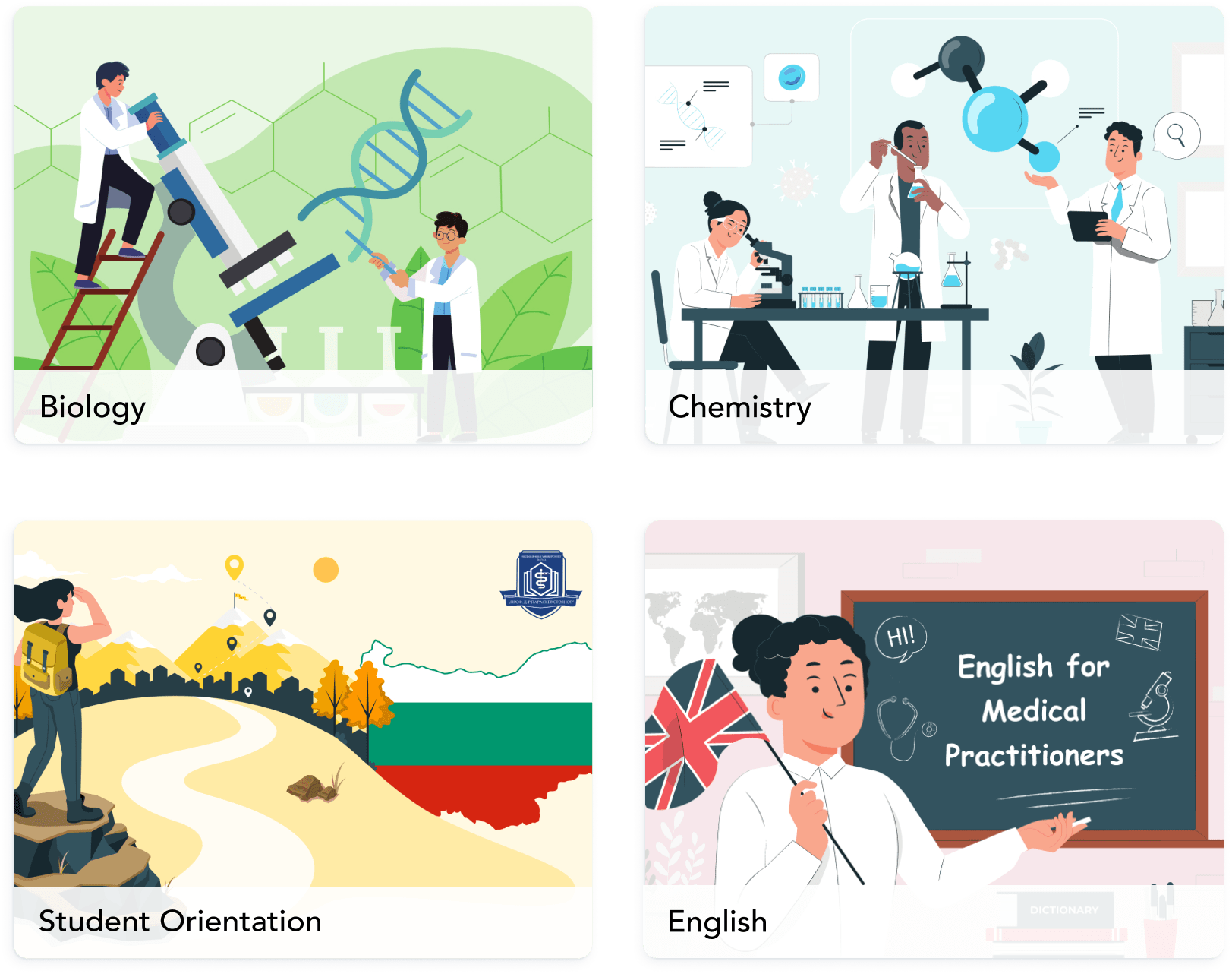 Course subjects overview