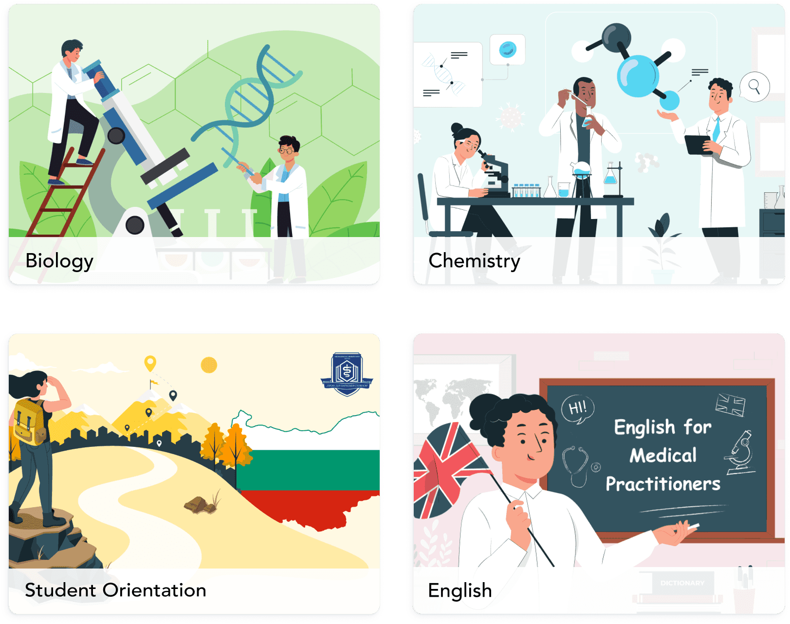 Course subjects overview